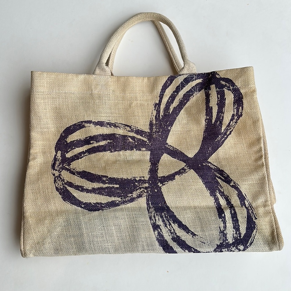 TNA Straw Handle Tote Bag
